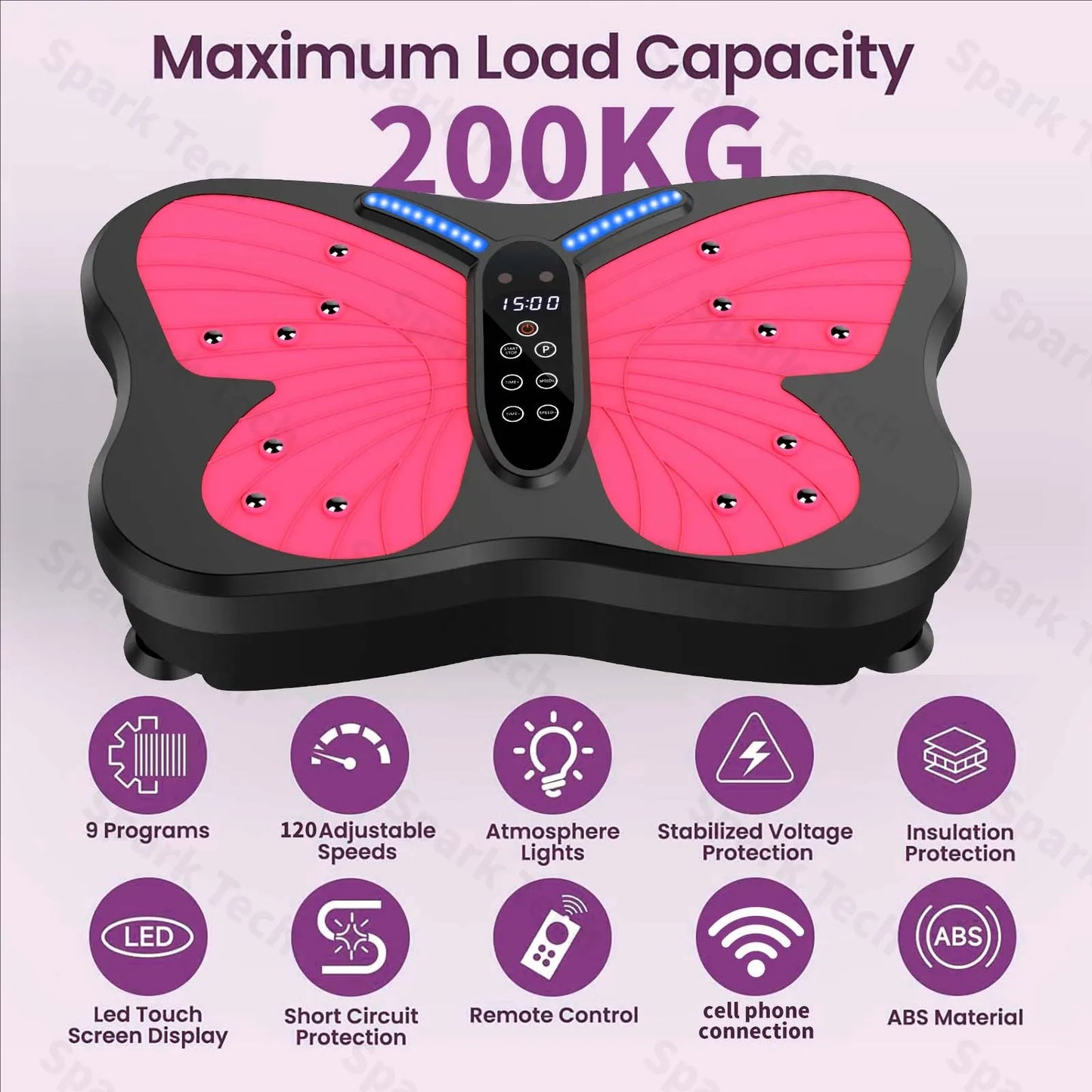 Butterfly Vibration Plate Exercise Machine – Full Body Workout & Muscle Massage (Silent)