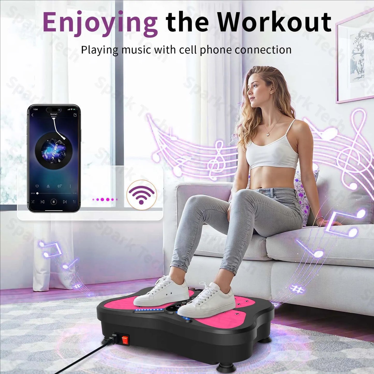 Butterfly Vibration Plate Exercise Machine – Full Body Workout & Muscle Massage (Silent)