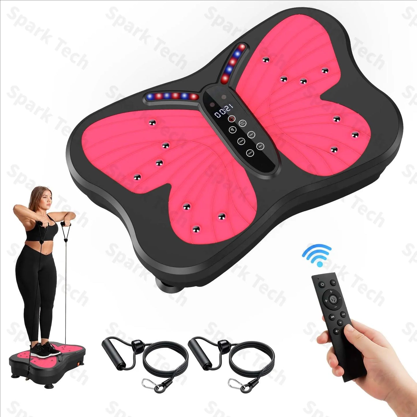 Butterfly Vibration Plate Exercise Machine – Full Body Workout & Muscle Massage (Silent)
