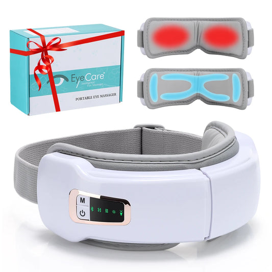 Foldable Eye Massager – Air Pressure, Heat, Vibration & Bluetooth Music for Eye Relief