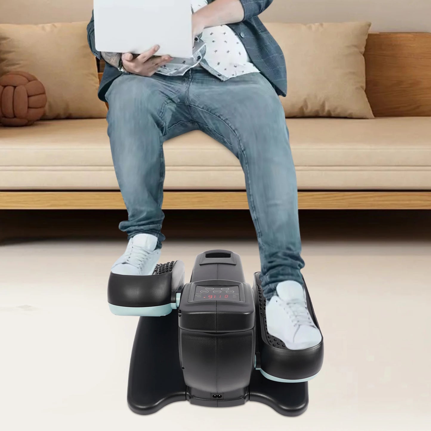 Portable Under-desk Elliptical Machine with Remote Control for Training Home Office