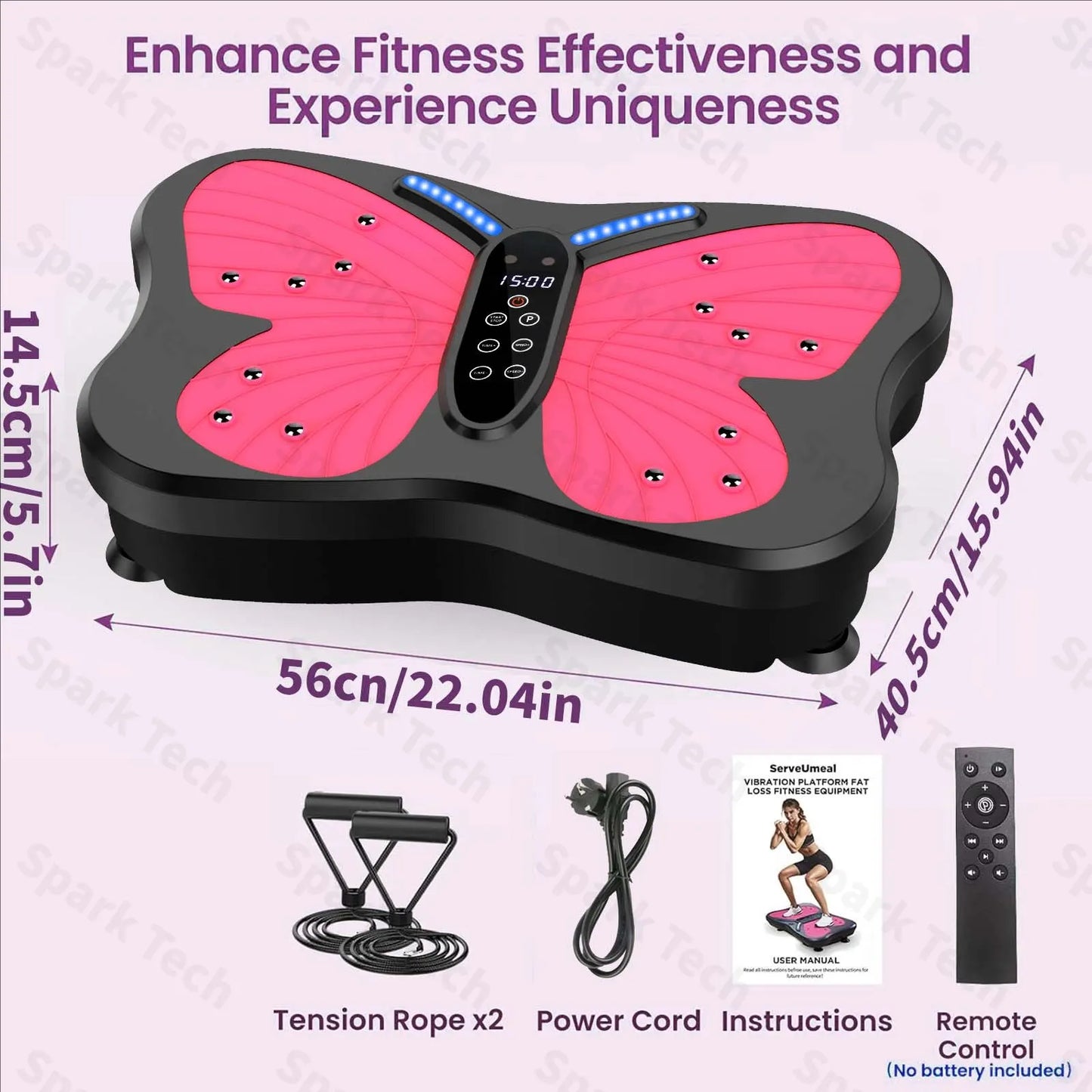 Butterfly Vibration Plate Exercise Machine – Full Body Workout & Muscle Massage (Silent)
