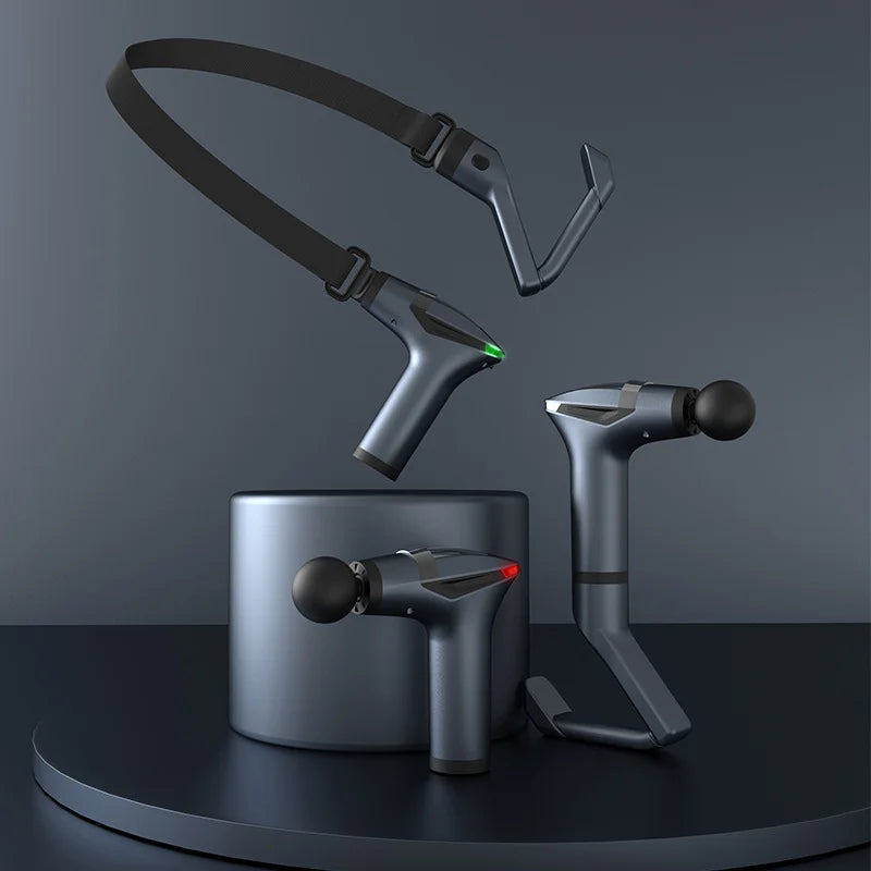 Long-Handle Electric Massage Gun – Multifunctional Deep Tissue Muscle Relaxation