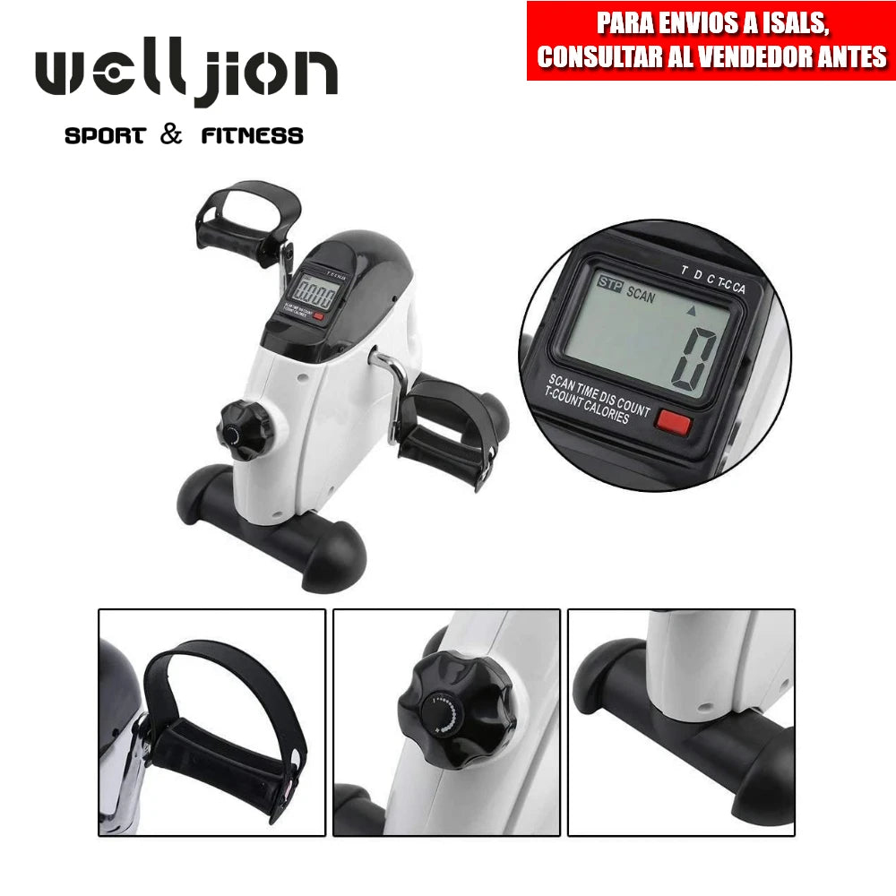 Mini Under-Desk Stationary Pedal Bike with LCD – Home Spinning Exercise Machine